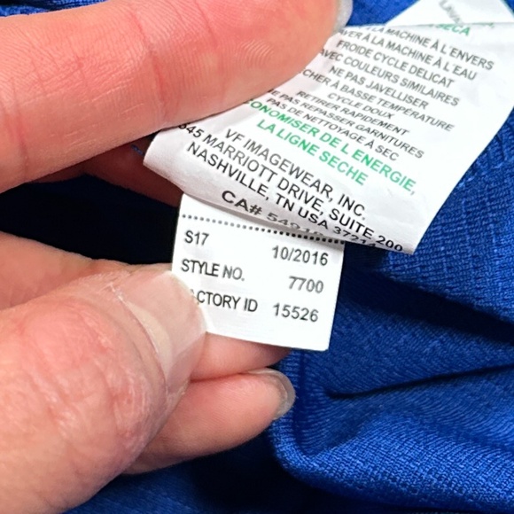 Majestic Toronto Blue Jays 2015 2016 Blue Coolbase MLB Jersey Mens 2XL - Picture 14 of 14